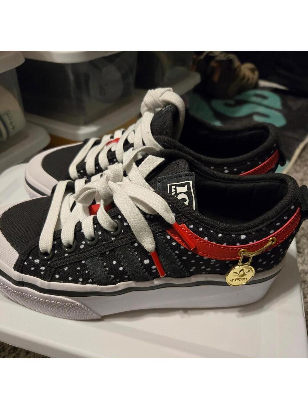 Adidas Kid's Black and Multi Trainer